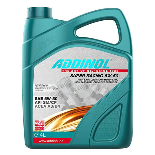 روغن موتور 5W50 SM ادینول 4 لیتری - Addinol Super Racing