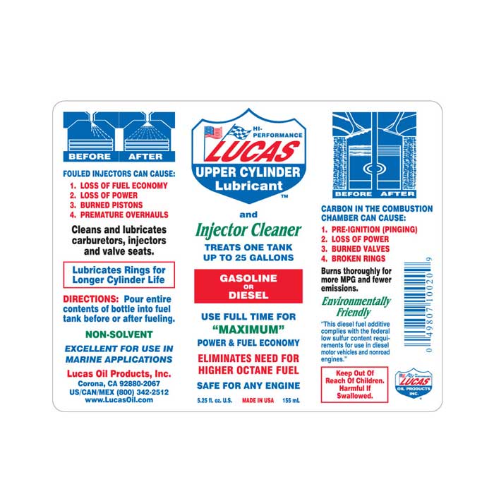 انژکتور شوی لوکاس اویل - Lucas Oil Fuel Treatment
