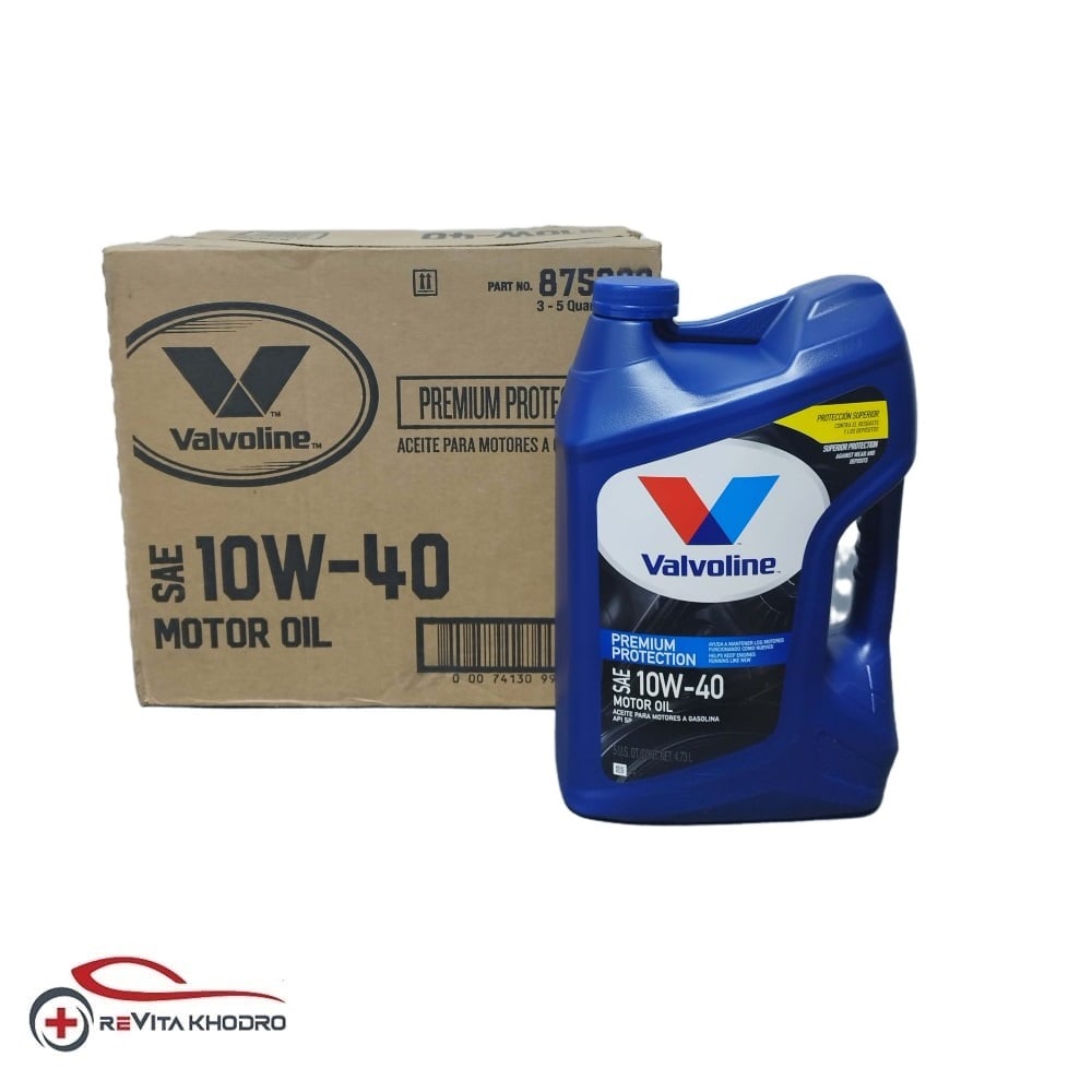 کارتن 3 عددی روغن موتور والوالین 10w-40 Permium Protection حجم 4.7 لیتر VALVOLINE