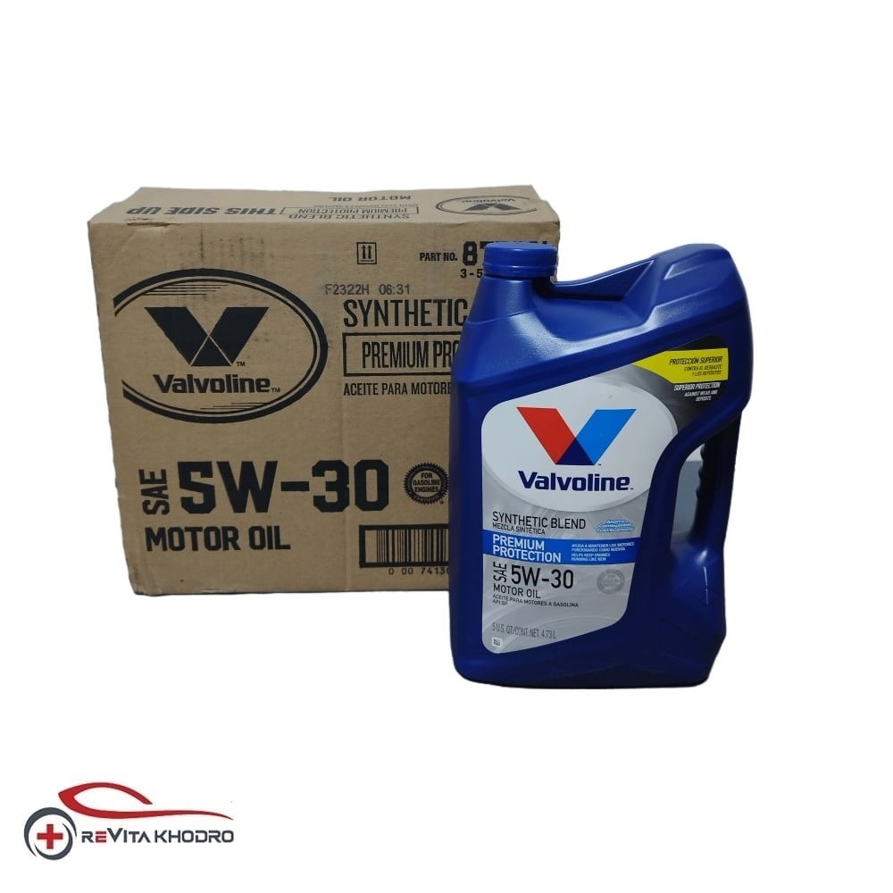 کارتن 3 عددی روغن موتور والوالین 5w-30 Permium Protection حجم 4.7 لیتر VALVOLINE