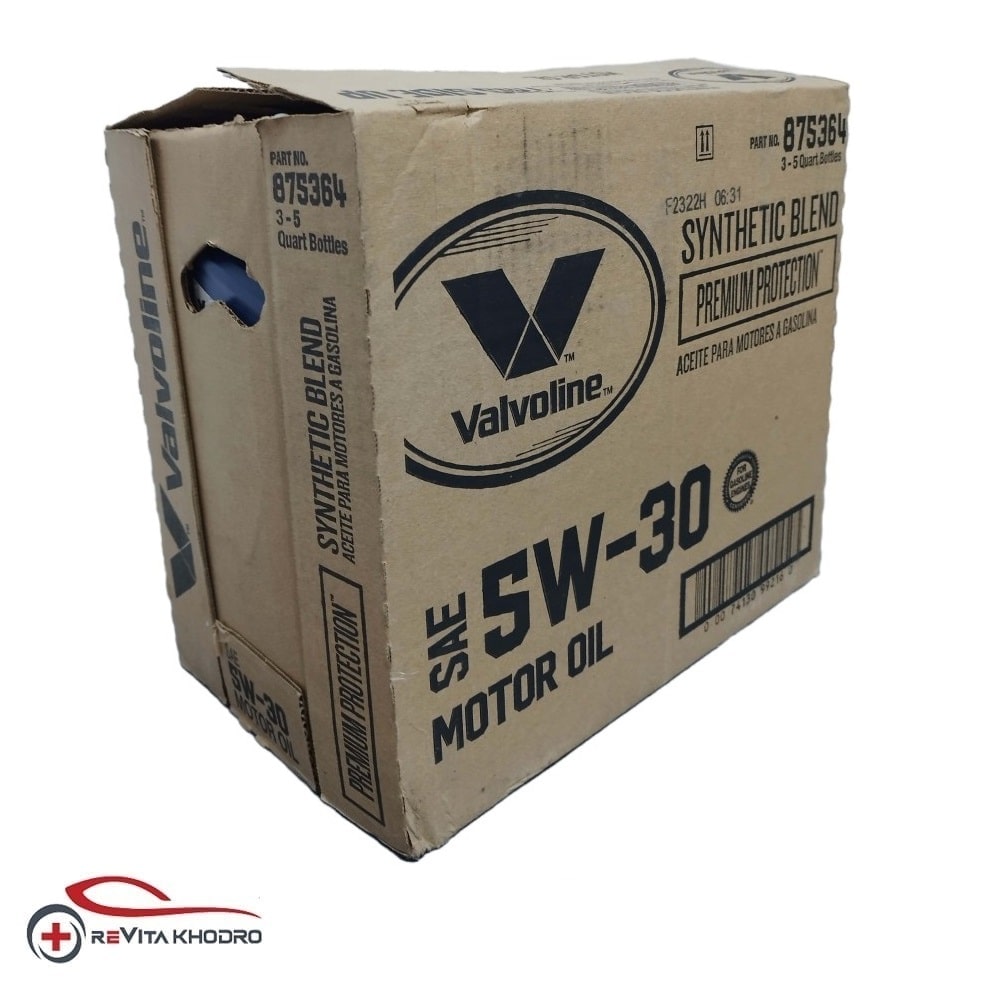 کارتن 3 عددی روغن موتور والوالین 5w-30 Permium Protection حجم 4.7 لیتر VALVOLINE
