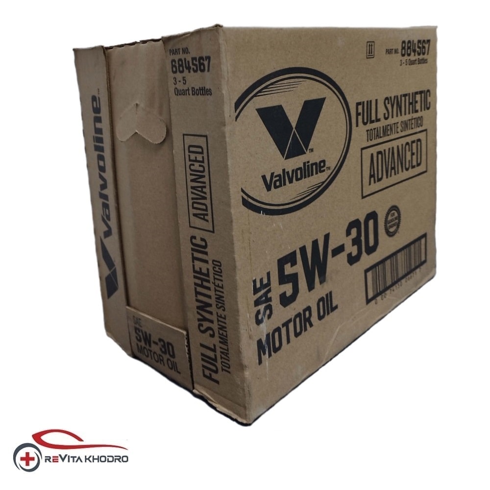 کارتن 3 عددی روغن موتور والوالین 5w-30 Advanced  حجم 4.7 لیتر VALVOLINE