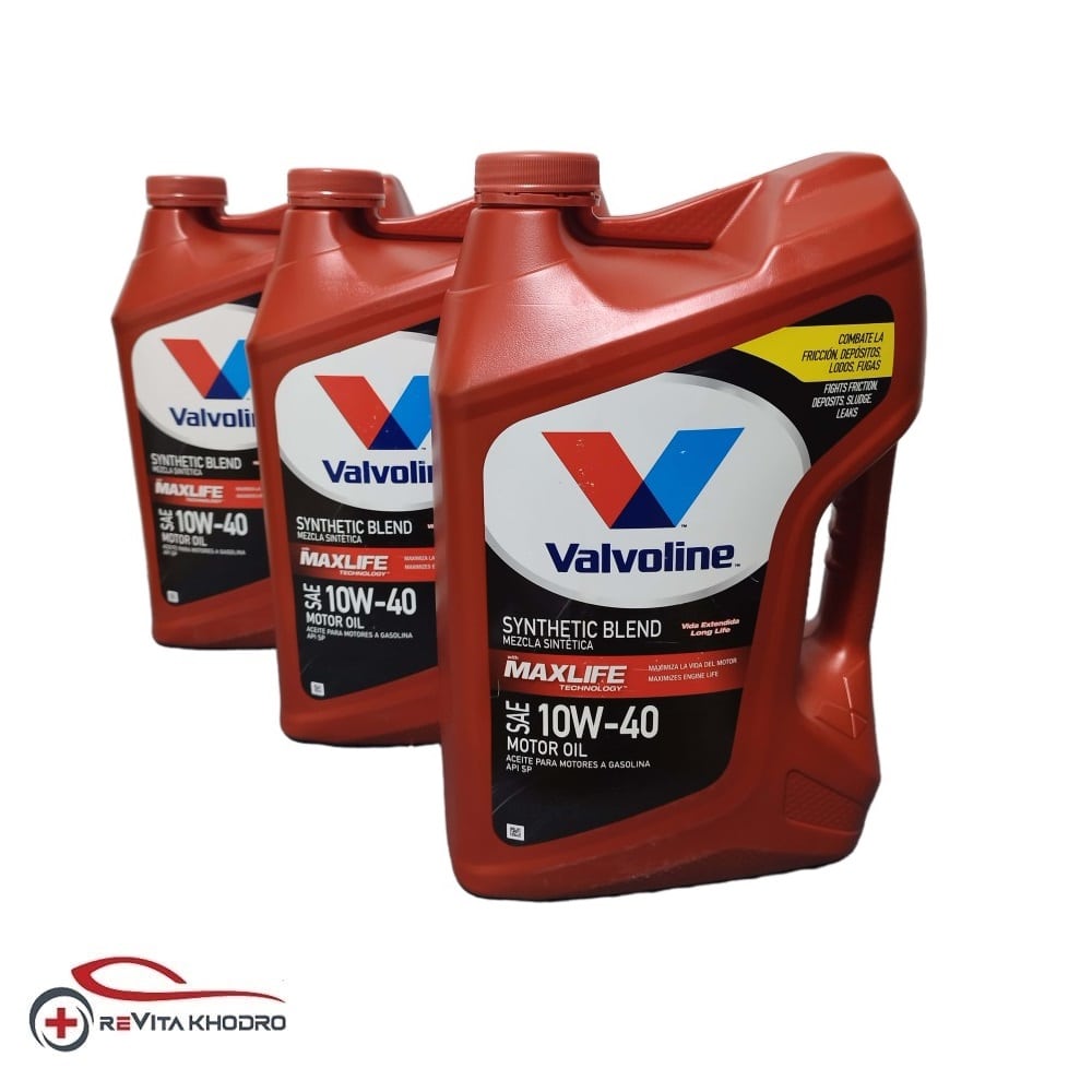 کارتن 3 عددی روغن موتور والوالین 10W-40 Maxlife حجم 4.7 لیتر VALVOLINE