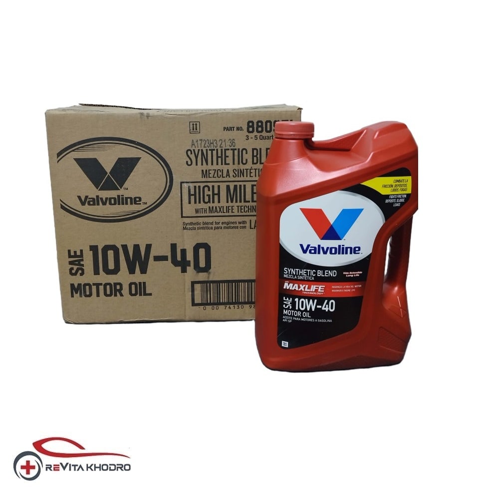 کارتن 3 عددی روغن موتور والوالین 10W-40 Maxlife حجم 4.7 لیتر VALVOLINE
