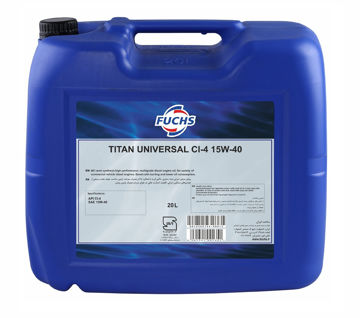روغن موتور دیزل فوکس Fuchs TITAN 15W40 CI-4 گالن 20 لیتری
