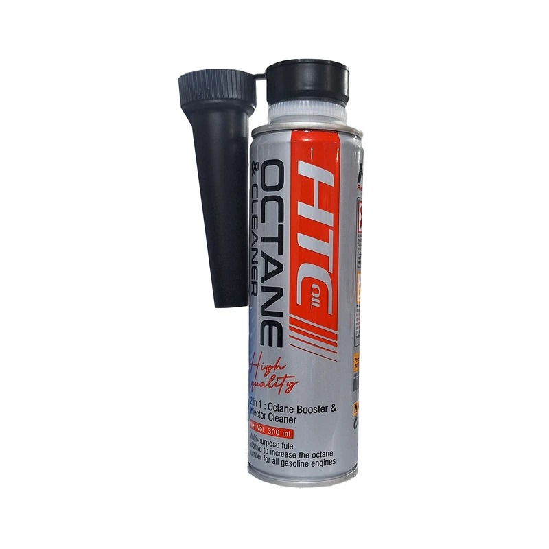 اکتان و انژکتور کلینر اچ تی سی HTC Oil | مکمل بنزین 2 در 1 افزایش اکتان و شستشوی انژکتور (300ml)